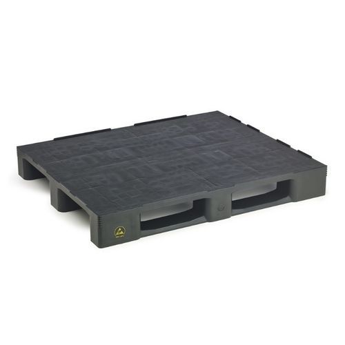 プラスチック製パレット - FLAT ESD 1210-C3 - NAECO PACKAGING - 再生プラスチック製 / 産業用 / 輸送用