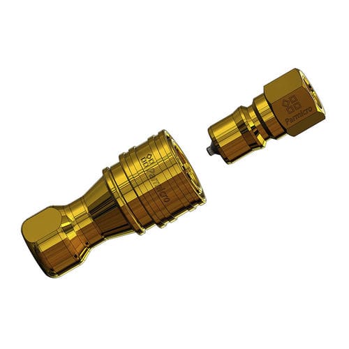 クイック接続部品 - KZD  - Ningbo Parmicro Fluid Technology CO.,LTD - 油圧式 / ねじ式 / 真ちゅう