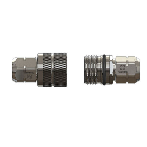 クイック接続部品 - HQS-TF - Ningbo Parmicro Fluid Technology CO.,LTD - 油圧式 / ねじ込み / 真ちゅう製
