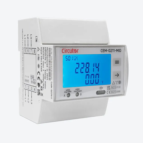 三相電力量計 - CEM-D211 -MID - CIRCUTOR - DINレール / デジタル / RS-485