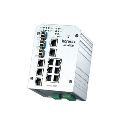 管理型イーサネットスイッチ - JetNet 4510 - Beijer Electronics - 10/100BaseT(X) / 10 ポート / DINレール