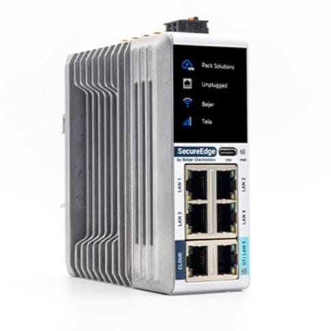 組み込み式ネットワークセキュリティープラットフォーム - SecureEdge pro Eth - Beijer Electronics - DIN送電レール / 防火パネル / VPN