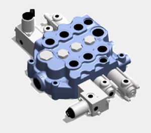 スプール油圧方向制御弁 - 9610 - Husco International - パイロット式