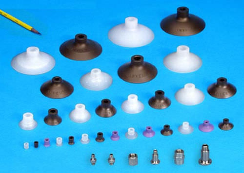 ベローズ真空吸盤 - F series - ANVER Vacuum System Specialists - 円形 / 平坦 / シリコン