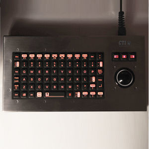 卓上キーボード - KIT6000-Bx series - CTI Electronics Corporation - メカニカルキー / 101-104キー / トラックボール付き