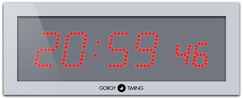 デジタル時計 - LEDI® 7.S - GORGY TIMING - LED / 同期済 / 壁取り付け式