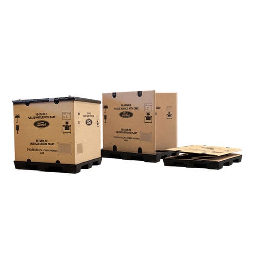 プラスチック製パレットボックス - Tecnicarton, S.L. - ボール紙製 / 貯蔵用 / 輸送用