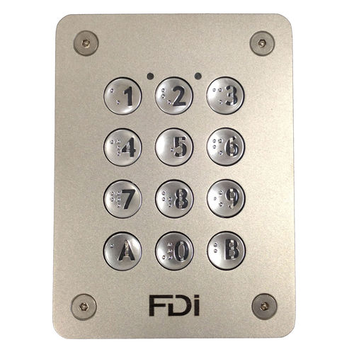 12 キーキーパッド - FD-060-164 - FDI MATELEC - パネル設置用 / 金属製 / バンダルプルーフ