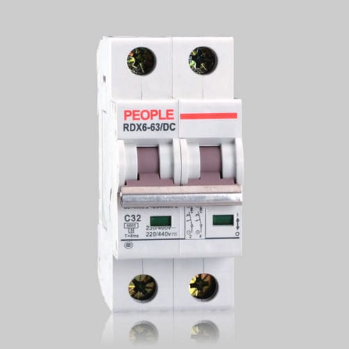 熱磁気式遮断器 - RDX6-63DC series DC MCB - PEOPLE ELE. APPLIANCE GROUP CO., LTD. - DC / 積荷超過用 / ショート防止