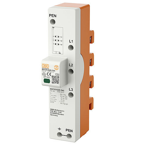 タイプ1 + 2避雷器 - MCF-NAR - OBO Bettermann - 電気設備用 / 低電圧