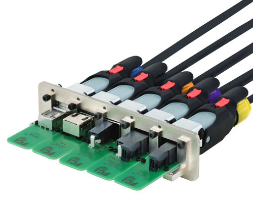 ハイブリッドコネクター - OCTIS™ series - FCI - 電源 / データ用 / RJ45