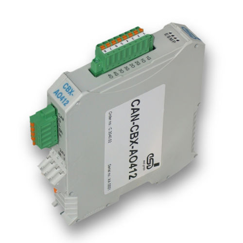 アナログ入出モジュール - CAN-CBX-AO412 - esd electronics gmbh - CANopen / CAN回路 / アナログ出力4