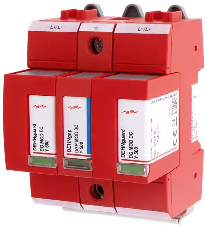 タイプ2避雷器 - DG ME DC Y 1000 FM - DEHN + SÖHNE - 電気設備用 / 遠隔操作信号 / 連続供給用