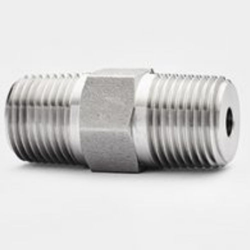 ステンレススチール製ニップル - PHX4/6NL - PUSHNA INTERNATIONAL - ねじ式 / 六角形 / NPT