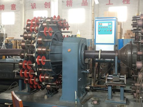 スチール強化管用押出しライン - Jiangsu Xinrongplas Machinery Co., Ltd - 多層 / 管 / HDPE用
