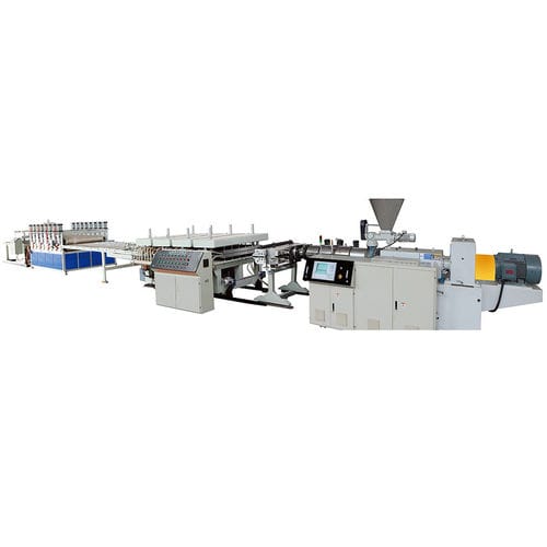 ツイン スクリュー押出しライン - YF series - Jiangsu Xinrongplas Machinery Co., Ltd - パネル / PP用 / ポリ塩化ビニル用
