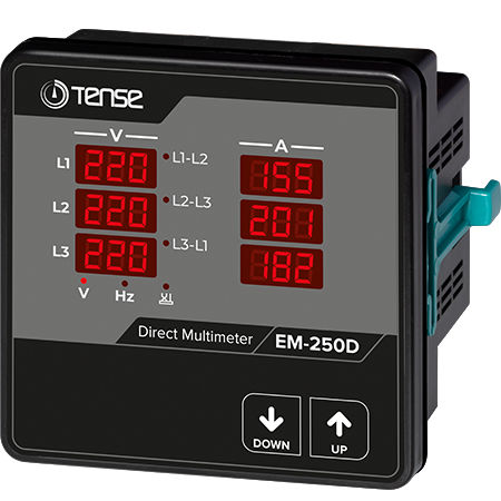 デジタルマルチメーター - EM-250D - Tense Electronic - パネル取り付け式 / 300 V / 250 A