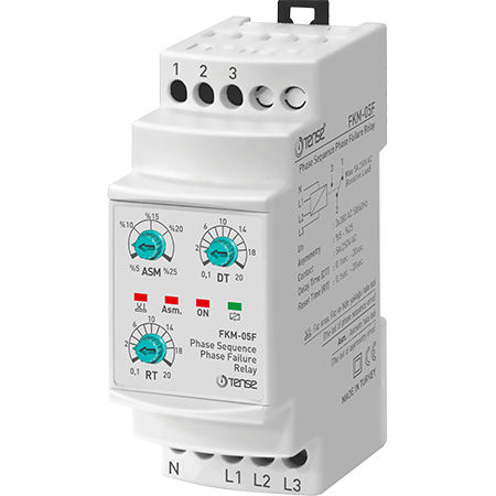 相監視継電器 - FKM-05F - Tense Electronic - DINレール / 調節可能
