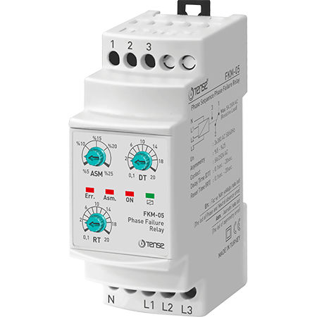 過電圧保護継電器 - FKM-05 - Tense Electronic - 電圧下 / 相 / DINレール