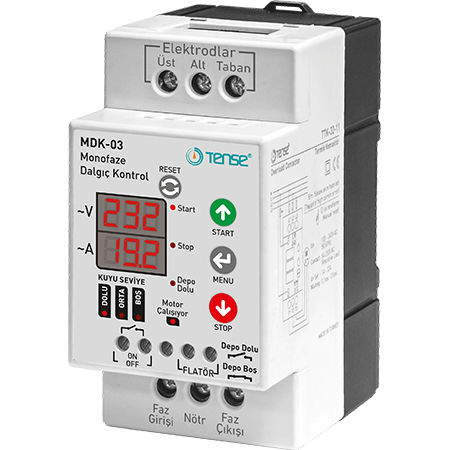 ポンプ用制御継電器 - MDK-03 - Tense Electronic - 電圧下 / 過電圧 / 過電流