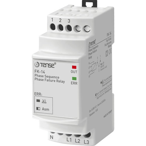 位相順序用保護継電器 - FK-14 - Tense Electronic - 三相 / AC / 電動モーター用