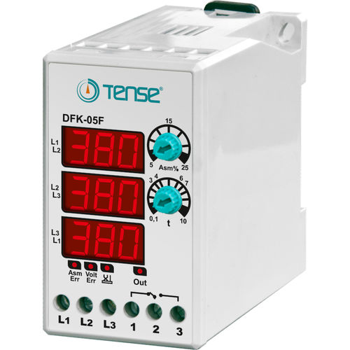 デジタル保護継電器 - DFK-05F - Tense Electronic - 過電圧 / 電圧下 / 位相順序
