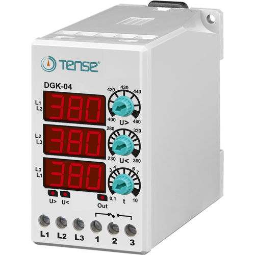 過電圧制御継電器 - DGK-04 - Tense Electronic - 電圧下 / DINレール / デジタル