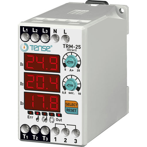 過負荷継電器 - TRM-25 - Tense Electronic - 三相 / DINレール / デジタル