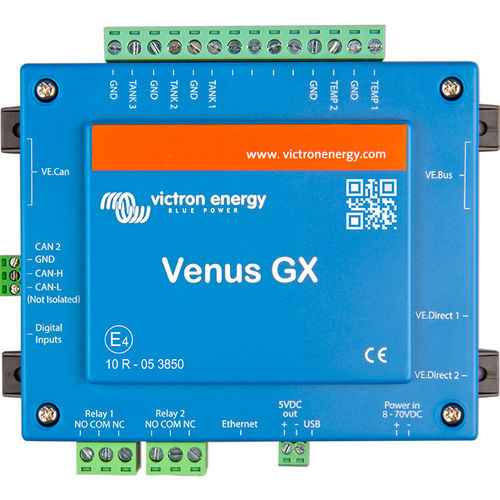 パネル用監視モジュール - Venus GX - Victron Energy - Modbus / イーサネット / USB