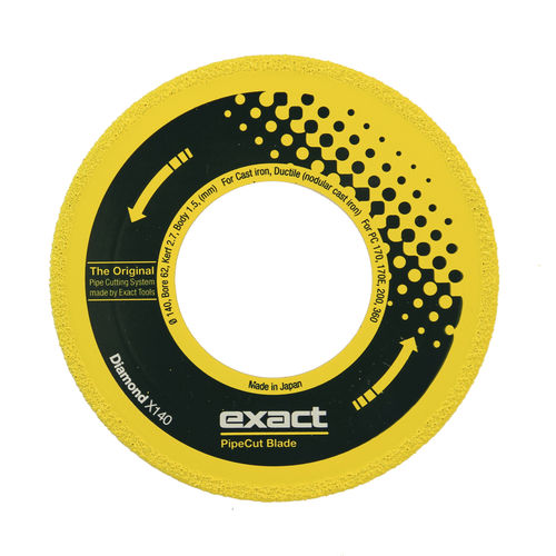 円形鋸刃 - Diamond X140 - Exact Tools Oy - ダイアモンド / 鋳鉄用