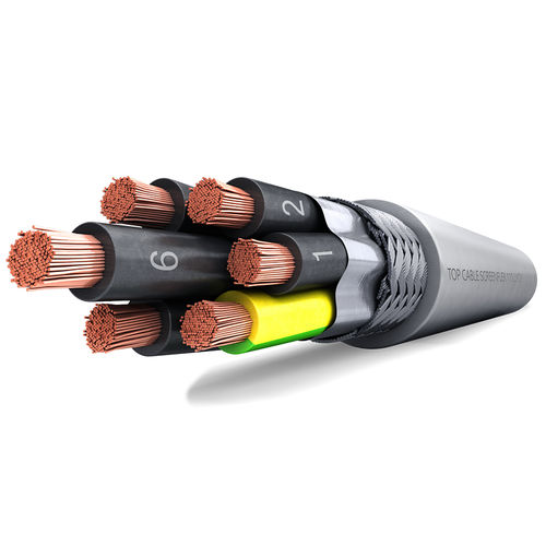 電力電力ケーブル - SCREENFLEX 110 LiYCY VC4V-K - Top Cable - シールド / 耐炎性 / 多重より線