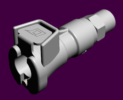空圧式接続部品 - 20PP-S9-MALD series - LinkTech Quick Couplings, Inc. - プラスチック製