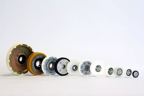 ベアリングホイール式ローラー - CGR Roulements - 2材料 / 昇降機用