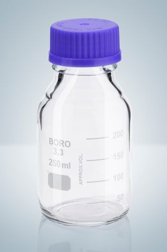 試薬用フラスコ - 100 - 10 000 ml - Hirschmann Laborgeräte GmbH & Co. KG - ガラス製 / キャップ付