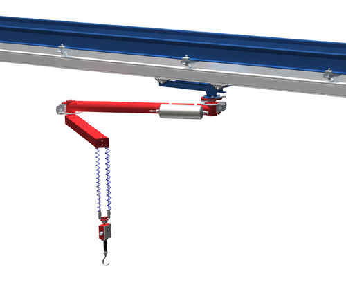 空気圧式マニピュレーターアーム - max. 150 kg, 1 600 mm - HUSCH GmbH - 巻き上げ機付 / 吊り下げ式 / ケーブルリフト付き
