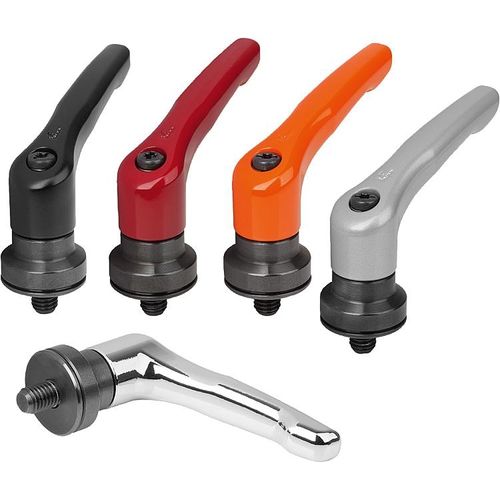 スチール製クランプ レバー - K1599 series - HEINRICH KIPP WERK GmbH & Co. KG - ねじ式
