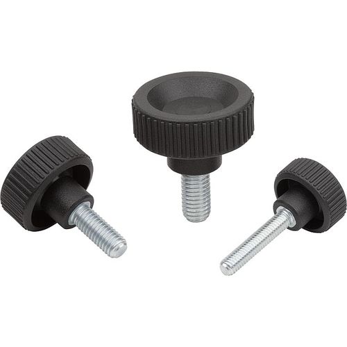 クランプ用ねじ - K1473 series - HEINRICH KIPP WERK GmbH & Co. KG - 刻み目つき円筒形ヘッド式 / トルクス / スチール製