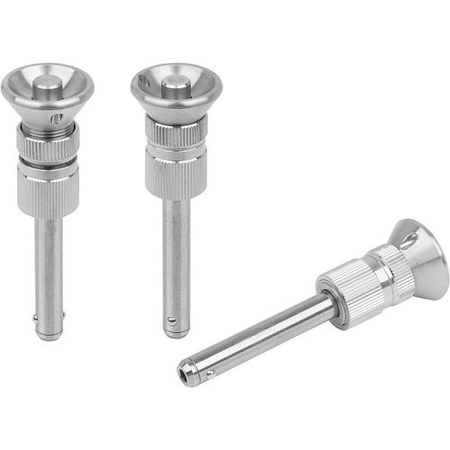 ヘッドピン - K1299 series - HEINRICH KIPP WERK GmbH & Co. KG - ステンレス製 / 安全性