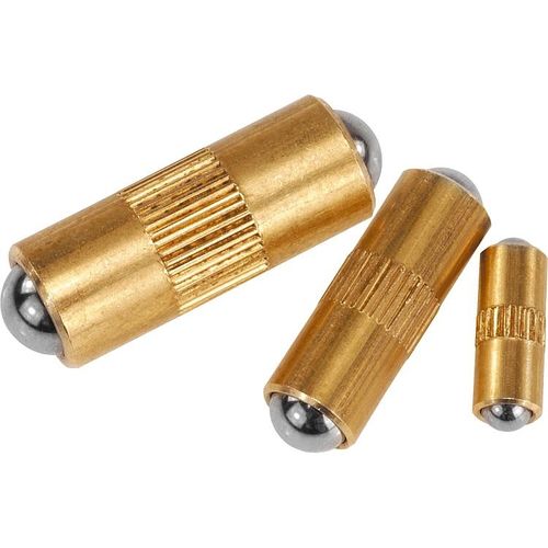 スプリングプランジャー - K0337 series - HEINRICH KIPP WERK GmbH & Co. KG - ステンレス製 / ボール状