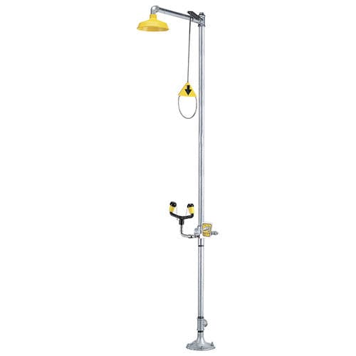 床置き安全シャワー - 01050205 series - ENCON SAFETY PRODUCTS INC. - 洗眼器付 / 屋内用