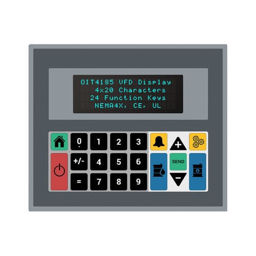 蛍光表示管（VFD）ディスプレイ - OIT4185-A00 - Maple Systems - 英数字 / ドット マトリックス / 5 x 7