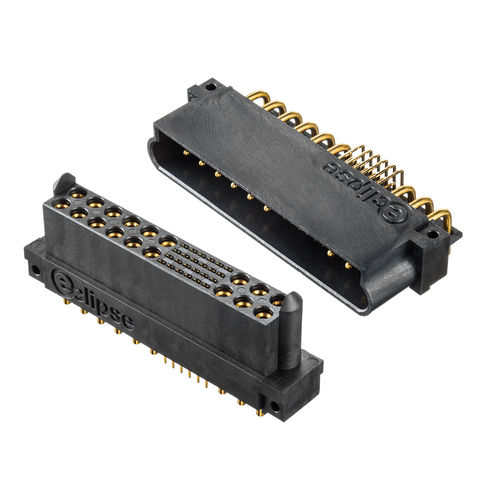 電源コネクター - EC Series - Positronic Industries - プリント基板 / 長方形 / メス