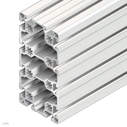 アルマイト処理されたアルミ製プロファイル - 3842557226 - Bosch Rexroth - Assembly Technology - 長方形 / オープンタイプ