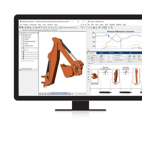 機械シミュレーション用ソフトウェア - Simscape Multibody™ - The MathWorks - 3D モデル化 / 多体シミュレーション / 3D