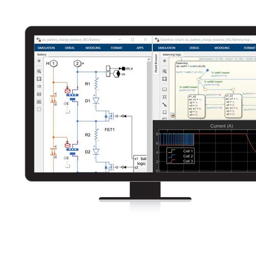 シミュレーション用ソフトウェア - Simscape™ - The MathWorks - 3D モデル化 / Hardware-in-the-Loop(HIL)