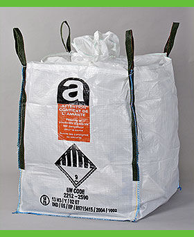 アスベスト用産業用バッグ（大） - Baobag - ポリエチレン製ライナー付 / 二重壁