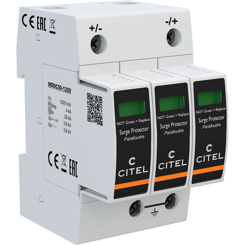 タイプ2サージ保護ユニット - DDC50-21Y series - CITEL - 過電圧対策 / 高エネルギー / 連続供給用