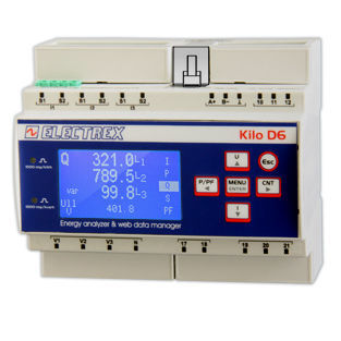 監視用分析器 - PFNK6-FQAD9-121 KILO F NET WI-FI EDA D6 PQ WEB LOG - ELECTREX - 電気回路網用 / 工業用 / 電力品質