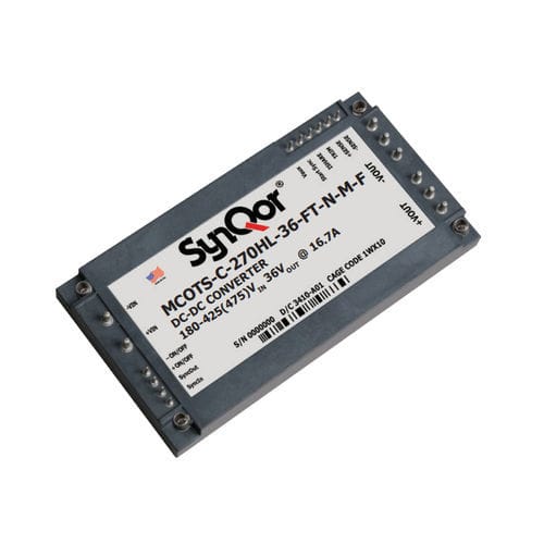 プリント基板DC/DC 変換器 - Mil-COTS 270HL - SYNQOR - 単一出力 / 高入力電圧
