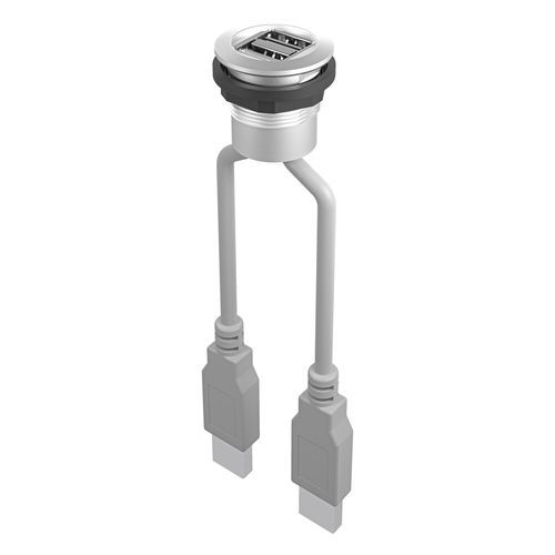 データ用コネクター - RONTRON-R-JUWEL RRJ_2USB - Georg Schlegel GmbH & Co. KG - ジャック / USB / 円形